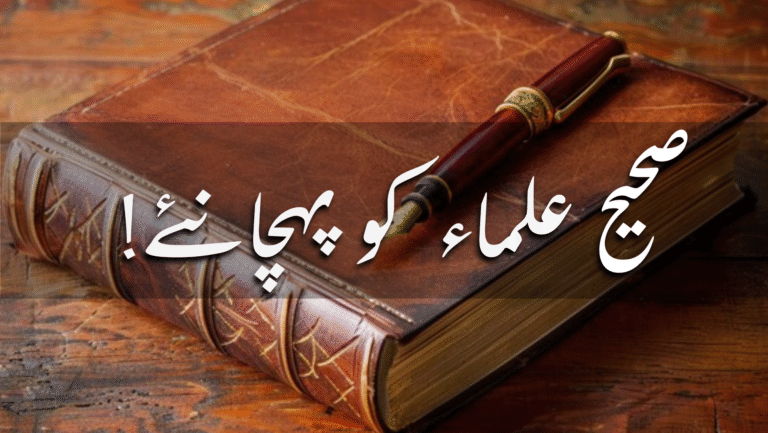 !صحیح علماء کو پہچانئے